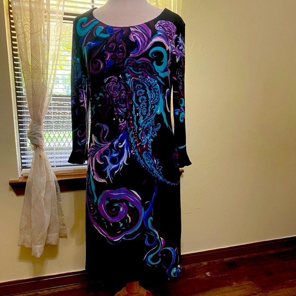 Beautiful dressbarn multi colored dress